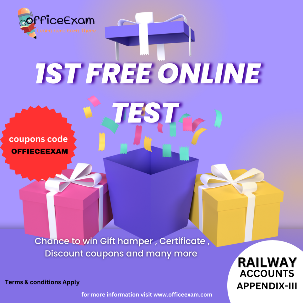 Free Online Test Railway Appendix-III