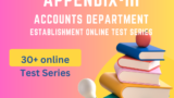 RAILWAY ACCOUNTS DEPARTMENT online test series appendix-III Establishment