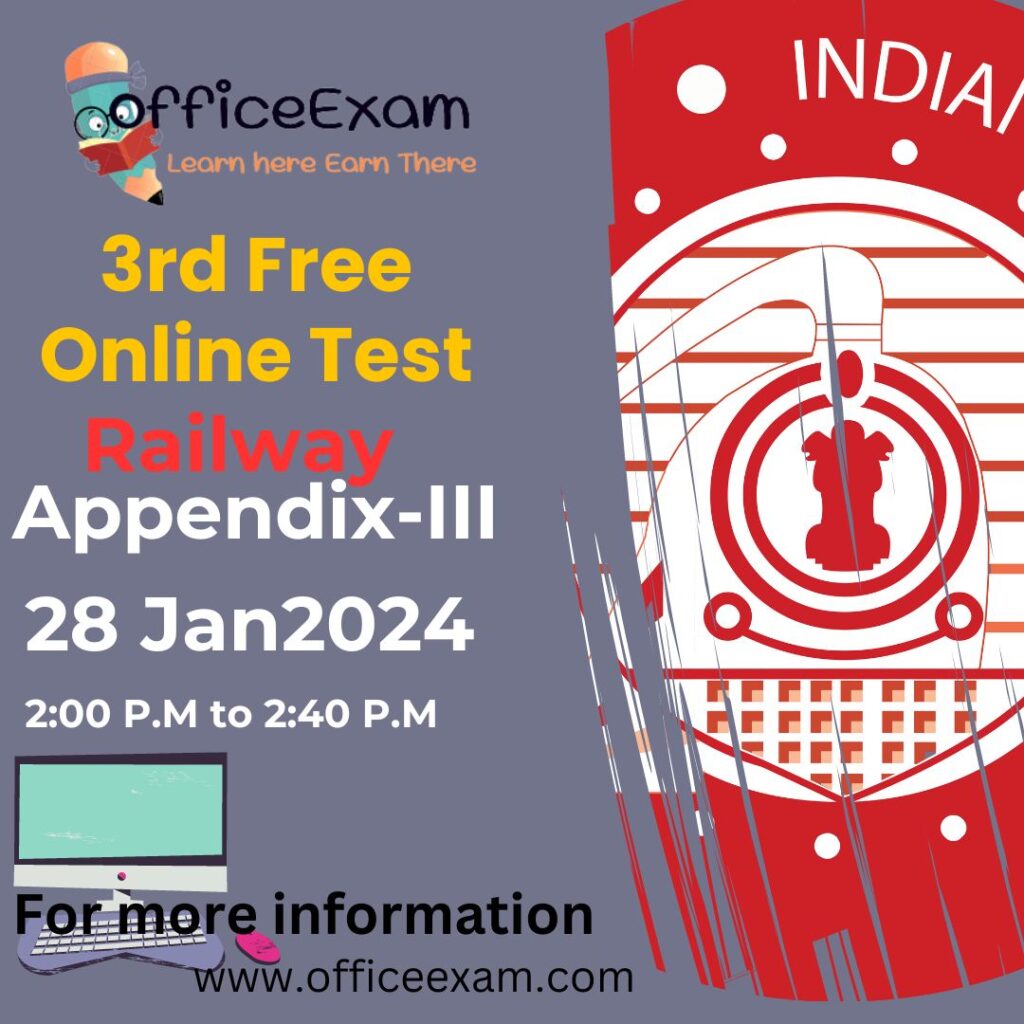 3rd free online test for appendix-III