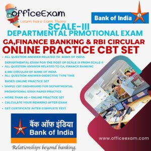 Bank of India SCALE-III