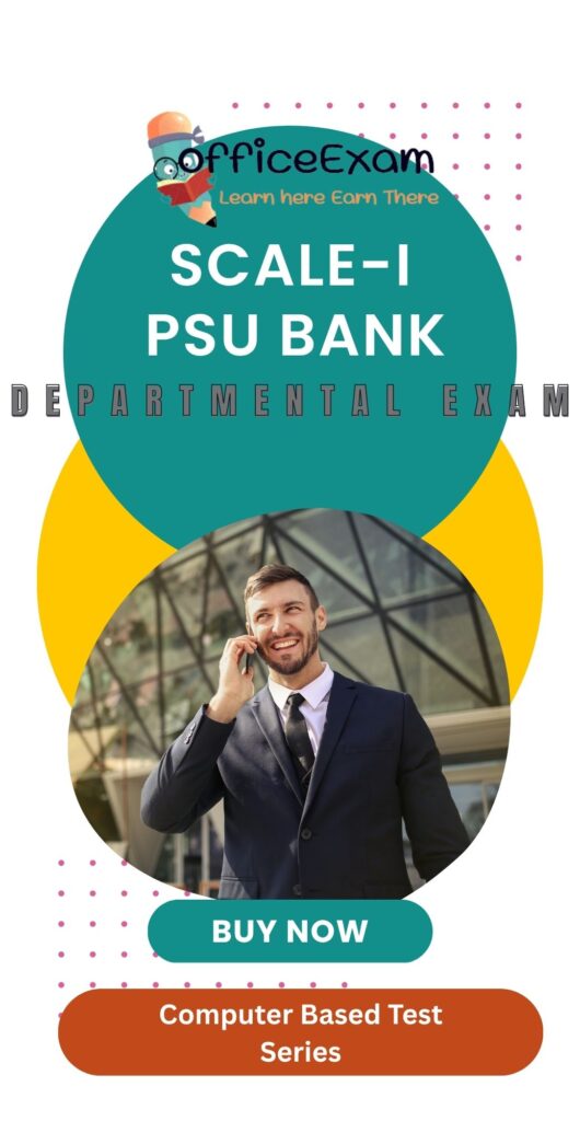 BANK SCALE I Departmental exam
