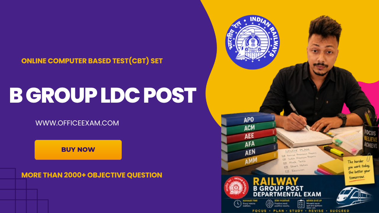RAILWAY LDC B GROUP POST POSTER