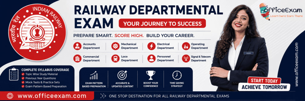 railway Departmental Exam Poster