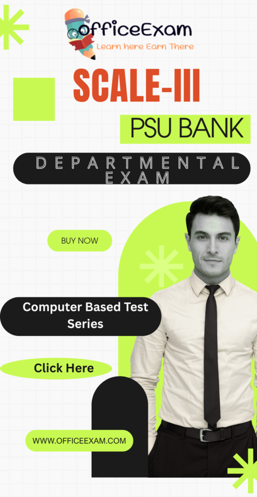BANK SCALE III Departmental exam